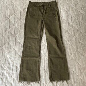 Mango Medium Rise Cropped Flare Jeans